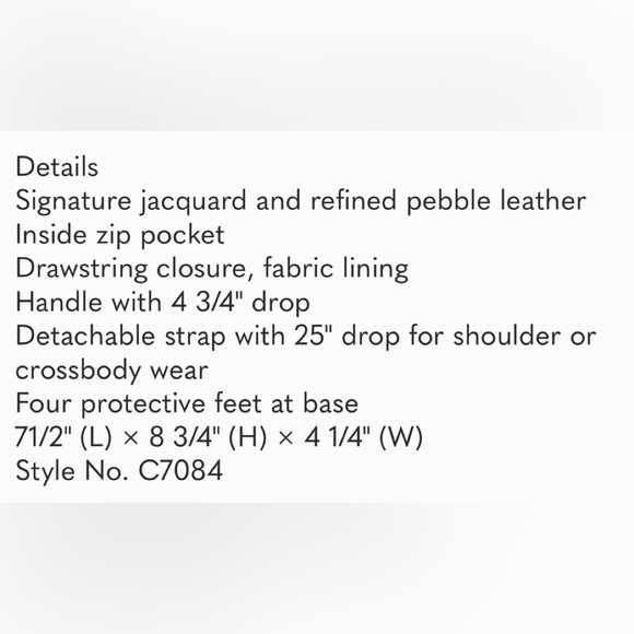 Coach Signature Jacquard Dempsey Bucket Crossbody Bag With Stripes and Patch - Picture 12 of 15